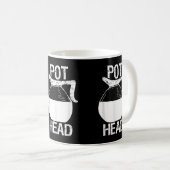 Coffee Lover Pot Head Kaffeetasse (VorderseiteRechts)