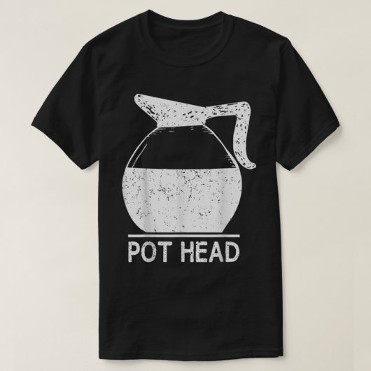 Coffee Lover Pot Head TShirt (Design vorne)