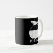 Coffee Lover Pot Head TShirt  Kaffeetasse (VorderseiteRechts)