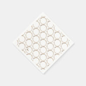 COFFEE Lover Rings Brown White Artisan Fun  Serviette (Ecke)