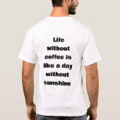 coffee lover t-shirt (Rückseite)