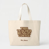 Coffee Lover Teacher Vielen Dank für Ihr Geschenk Jumbo Stoffbeutel (Vorne)