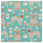 Coffee Lover Türkis Stoff (Nahaufnahme)