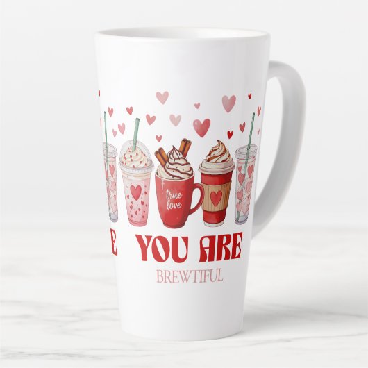 Coffee Lover Valentines Day Milchtasse (Rechte Ecke)