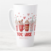 Coffee Lover Valentines Day Milchtasse (Linke Ecke)
