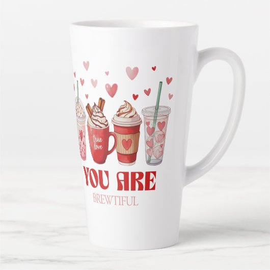 Coffee Lover Valentines Day Milchtasse (Rechts)