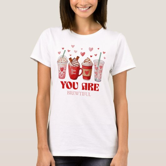 Coffee Lover Valentines Day T-Shirt (Vorderseite)