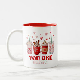 Coffee Lover Valentines Day Zweifarbige Tasse