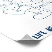 Coffee Lover Wall Art Poster Minimalist Line Art (Ecke)