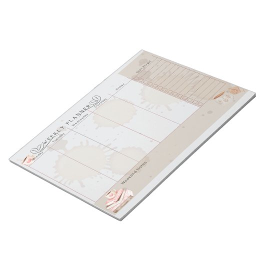 Coffee lover Weekly planner Notizblock (angewinkelt)