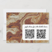 Coffee Lovers Baby Dusche Einladung (Rückseite)