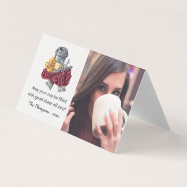 Coffee Lover's Christmas Cheer Gruß Foto