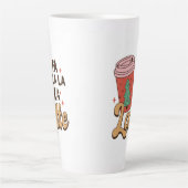 Coffee Lover's Christmas Fa La La La La Holiday Milchtasse (Vorderseite)