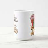 Coffee Lover's Christmas Fa La La La Latte Kaffeetasse (Mittel)