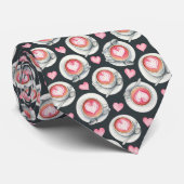 Coffee Lovers Custom Necktie Krawatte (Gerollt)