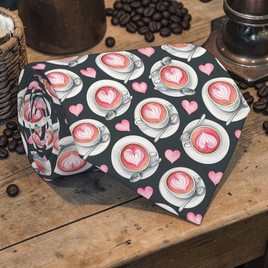 Coffee Lovers Custom Necktie Krawatte