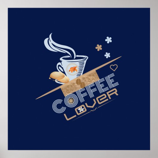 Coffee Lover's Design Poster (Vorne)