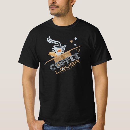 Coffee Lover's Design T-Shirt (Vorderseite)
