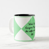 Coffee Lovers Mug Zweifarbige Tasse (Vorderseite Links)
