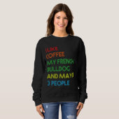 Coffee Lovers Quote Vinta Sweatshirt (Vorne ganz)