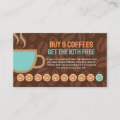 Coffee Loyalty Briefmarke oder Punch Card - Kaufen Treuekarte (Vorderseite)