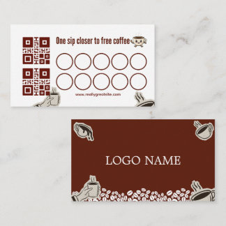 Coffee Loyalty Card | One Sip Closer to Free Coffe Treuekarte