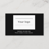 Coffee Loyalty Card, sauber und einfach schwarz Treuekarte (Rückseite)