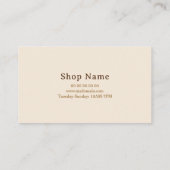 Coffee Loyalty Card Visitenkarte (Rückseite)