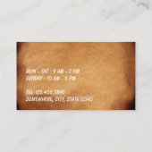 Coffee Loyalty Punch Card Vintag altes Papier Treuekarte (Rückseite)