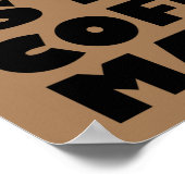 Coffee Maker Co-Arbeiter Funny Poster (Ecke)