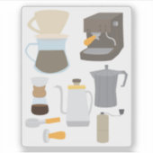 Coffee Maker Tools Aufkleber (Vorderseite)
