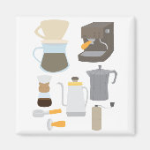 Coffee Maker Tools Magnet (Vorne)