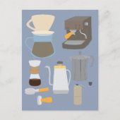 Coffee Maker Tools Postkarte (Vorderseite)