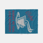 Coffee Makes Me Feel Less Murdery Funny Sarcastic  Fleecedecke (Vorderseite (Horizontal))