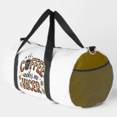 Coffee Makes Me Nicer Daisies Duffle Bag (Rechte Ecke)