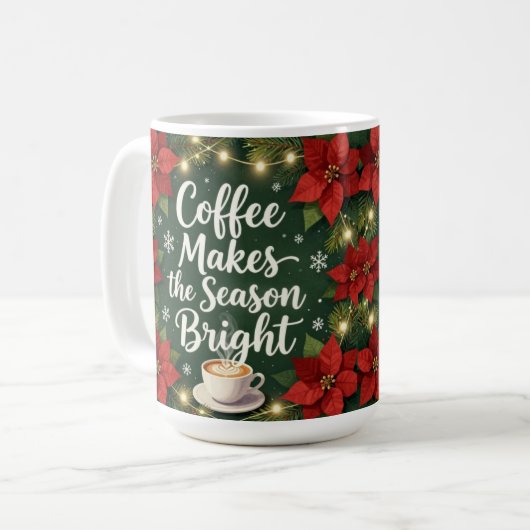 Coffee makes the season bright kaffeetasse (Vorderseite Links)