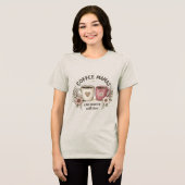 Coffee Mamas mit Liebe Koffeiniert – Ästhetik Flo Tri-Blend Shirt (Vorderseite voll)