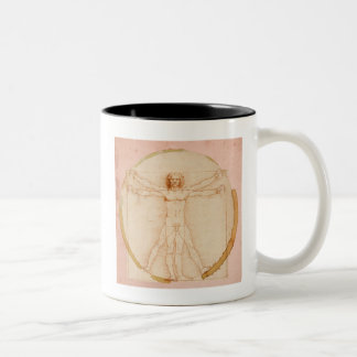 Coffee Man by Leonardo da Vinci Zweifarbige Tasse