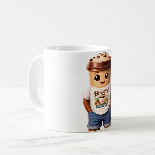 Coffee Man – Fun Design for True Caffeine Kings Kaffeetasse (Vorderseite Links)