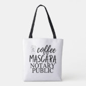Coffee Mascara Notary Public Tasche (Rückseite)