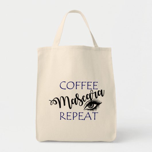 Coffee Mascara Wiederholung Tragetasche (Vorne)