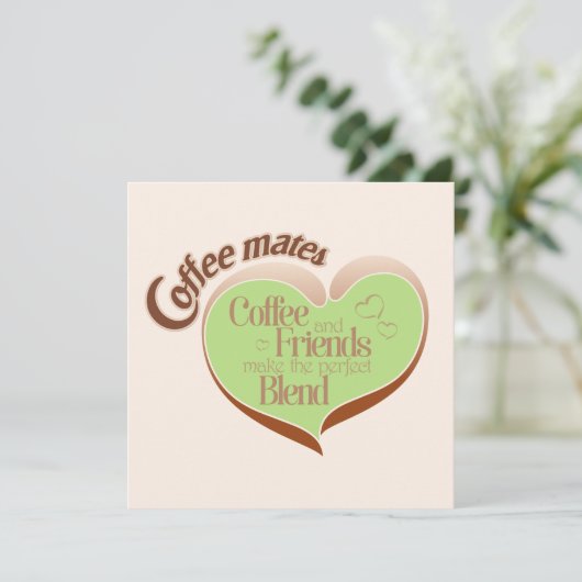 Coffee mates karte (Stehend Vorderseite)