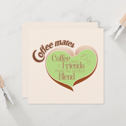 Coffee mates karte (Vorderseite/Rückseite Beispiel)
