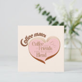 Coffee mates karte (Stehend Vorderseite)