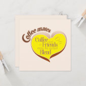 Coffee mates karte (Vorderseite/Rückseite Beispiel)