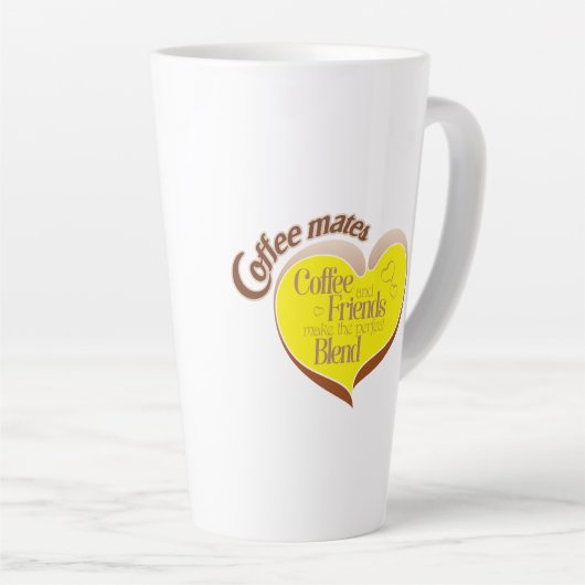 Coffee mates latte mug milchtasse (Rechte Ecke)