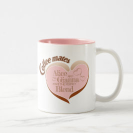 Coffee-Mates Zwei-Ton-Kaffeetasse Zweifarbige Tasse