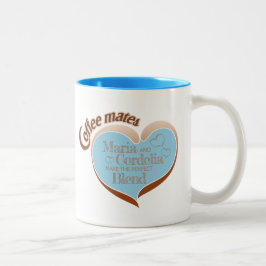 Coffee-Mates Zwei-Ton-Kaffeetasse Zweifarbige Tasse