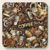 Coffee Medley Cups | Kaffeekork-Untersetzer Getränkeuntersetzer (Vorderseite)