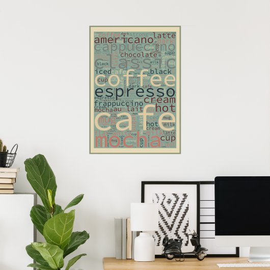 Coffee Menu Art Poster (Heimbüro)